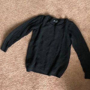Black knit sweater